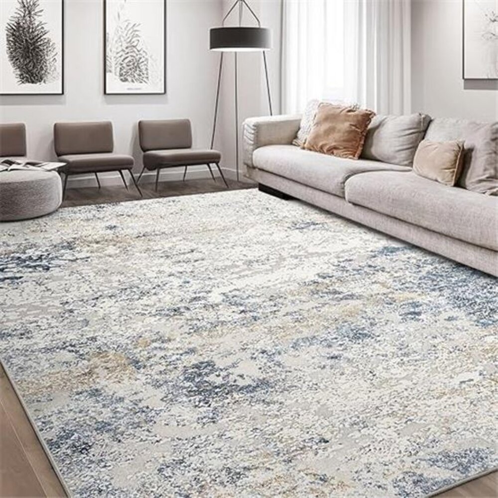 Area Rug Living Room Rugs - 8x10 Abstract Large Soft Indoor Washable Rug - Picture 7 of 7